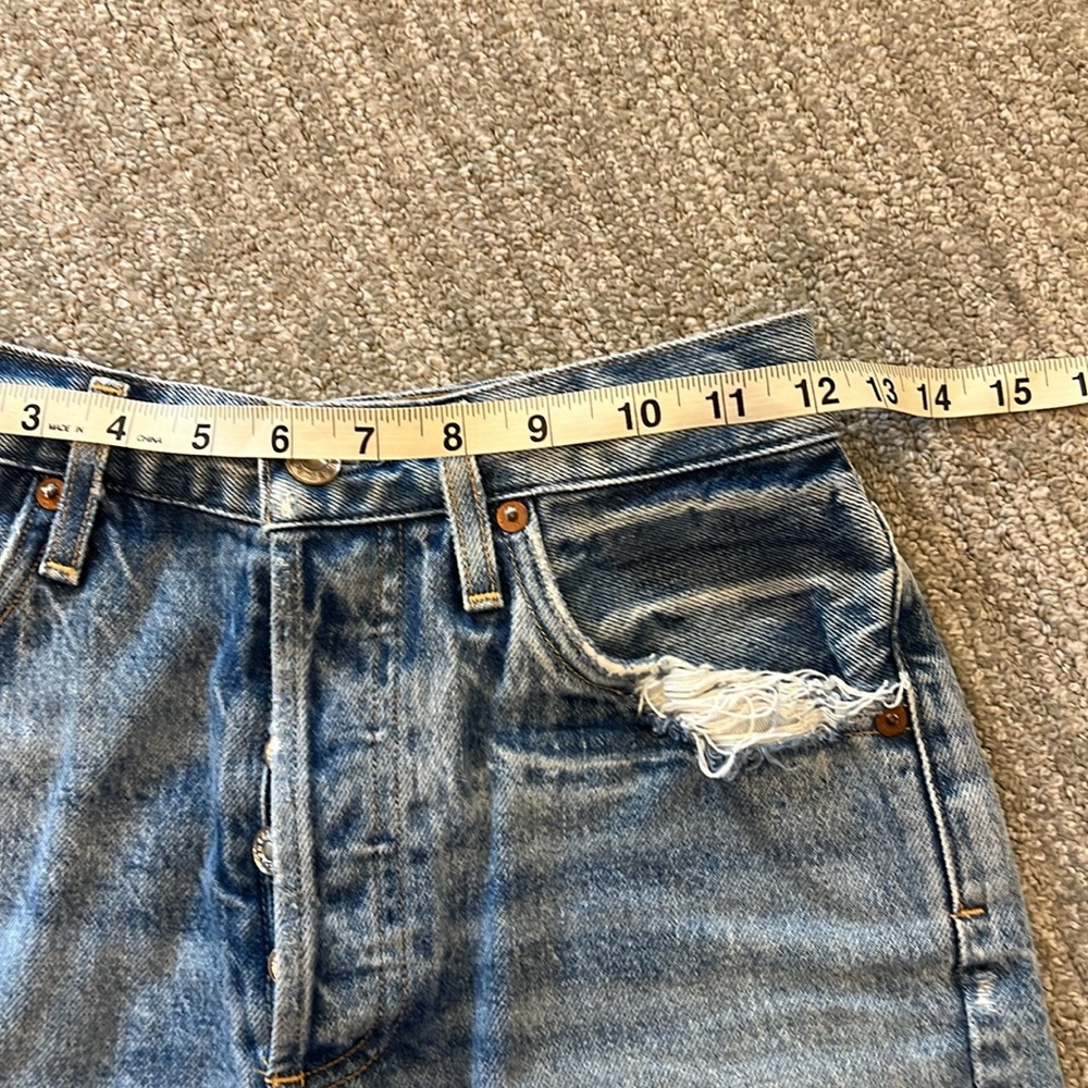 AGOLDE Dee Ultra High Rise Ricochet Denim Short - Picture 8 of 10